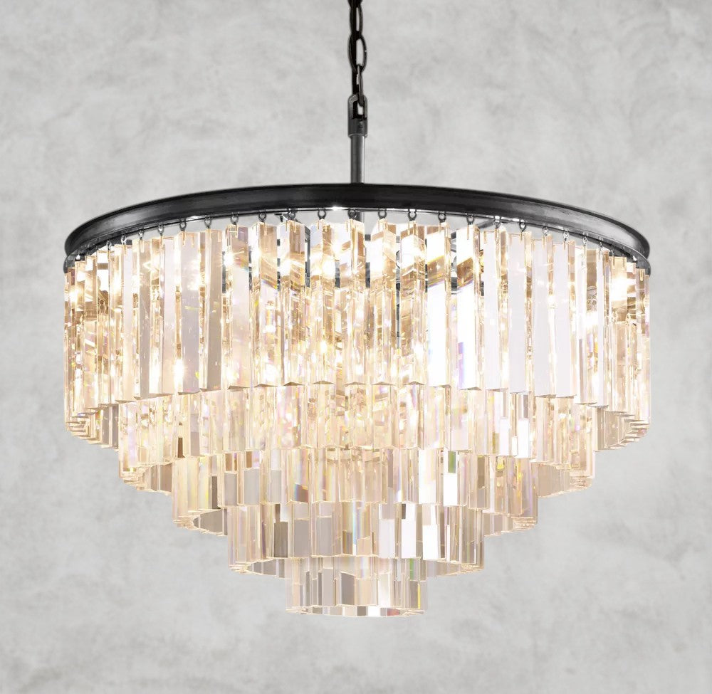 1920s Odeon Round Chandelier 20", 32", 44"